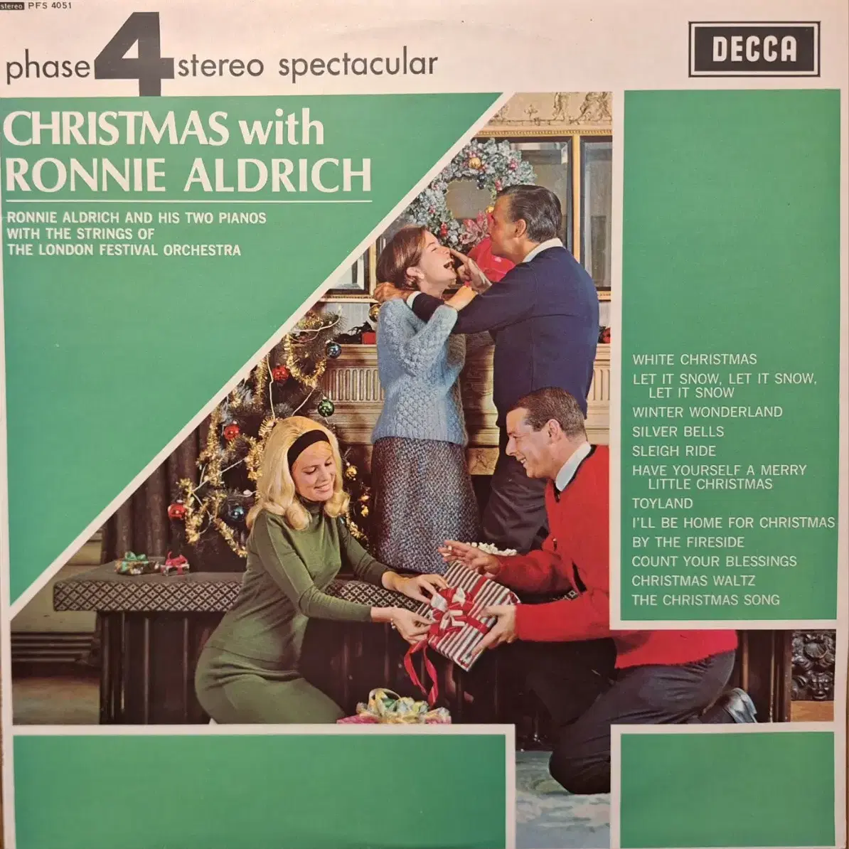 영국원반/초판/Christmas with Ronnie Aldrich LP