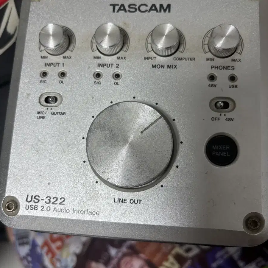 Tascam us322 인터페이스