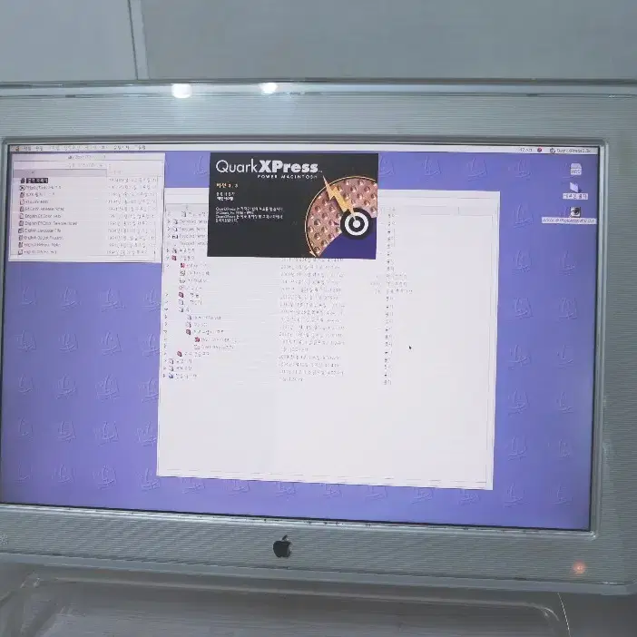 (정상작동)파워맥 G4 퀵실버 올드맥+크리스탈 모니터 시네마디스플레이 A