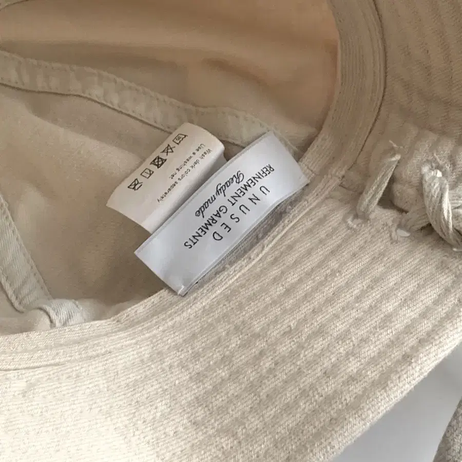 언유즈드 버킷 햇 unused 13.5oz denim hat Beige