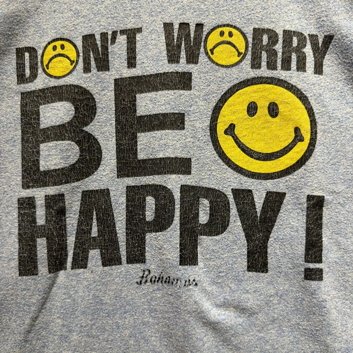 [MADE IN USA] DON'T WORRY BE HAPPY 링거티셔츠