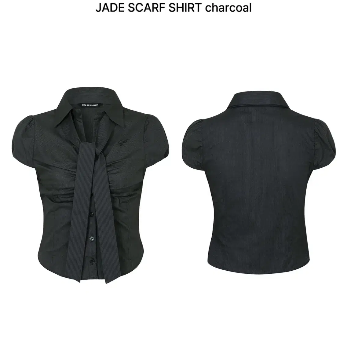 JADE SCARF SHIRT charcoal