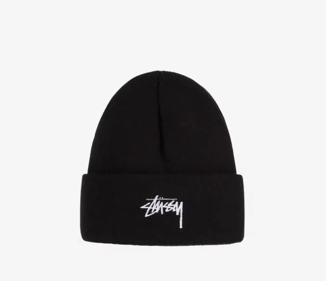 Stussy Stock Cuff Beanie Black 스투시 비니