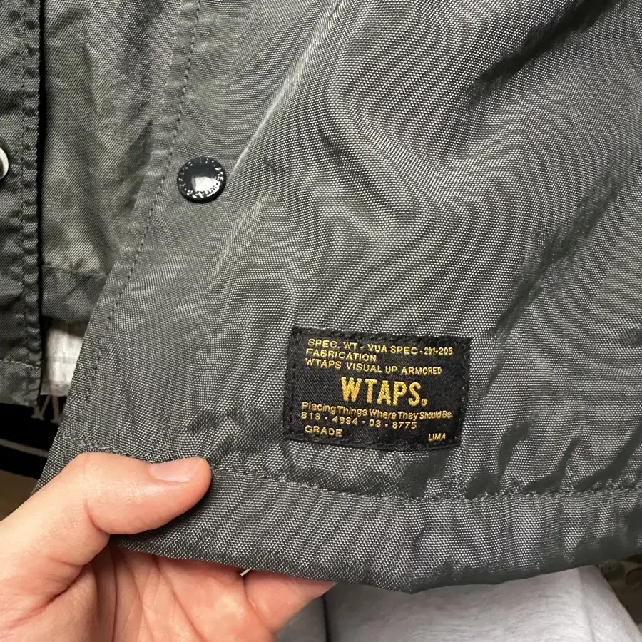 더블탭스 wtaps 카키 코치자켓 L