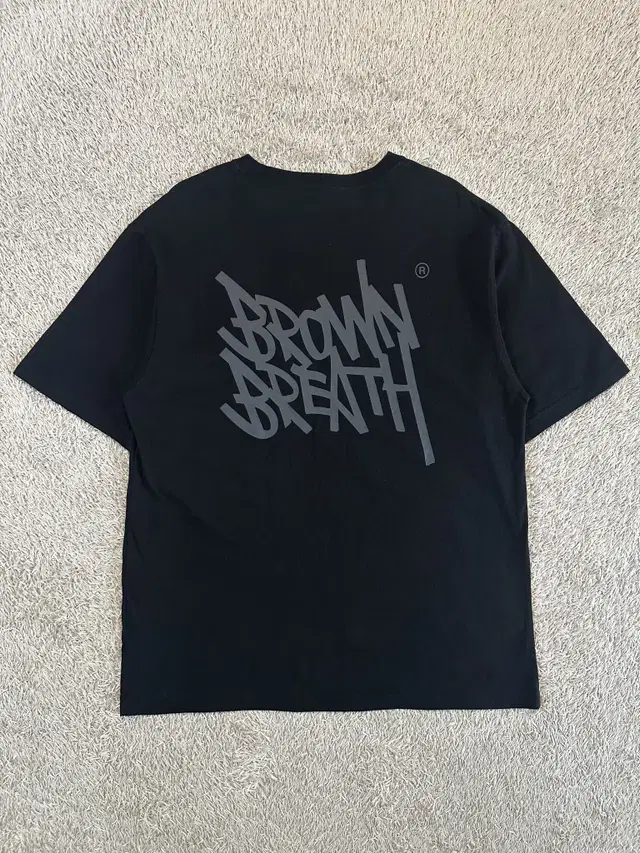 [L] 브라운브레스 BROWN BREATH TAG 반팔 티셔츠 블랙