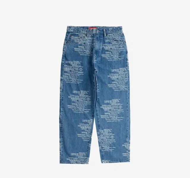 Supreme Trademark Jacquard Baggy Jean