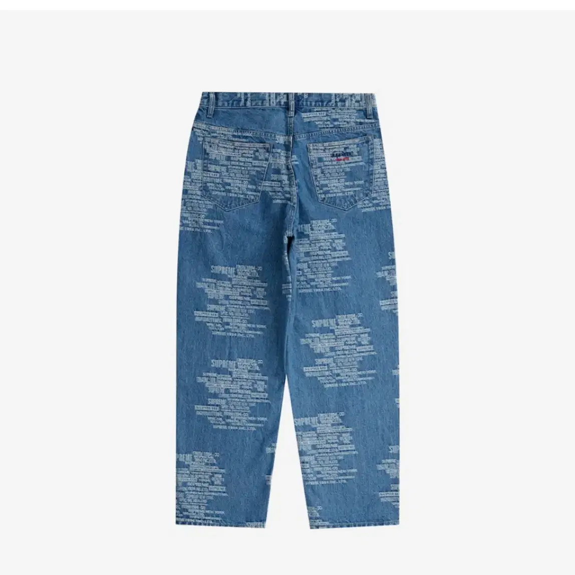 Supreme Trademark Jacquard Baggy Jean