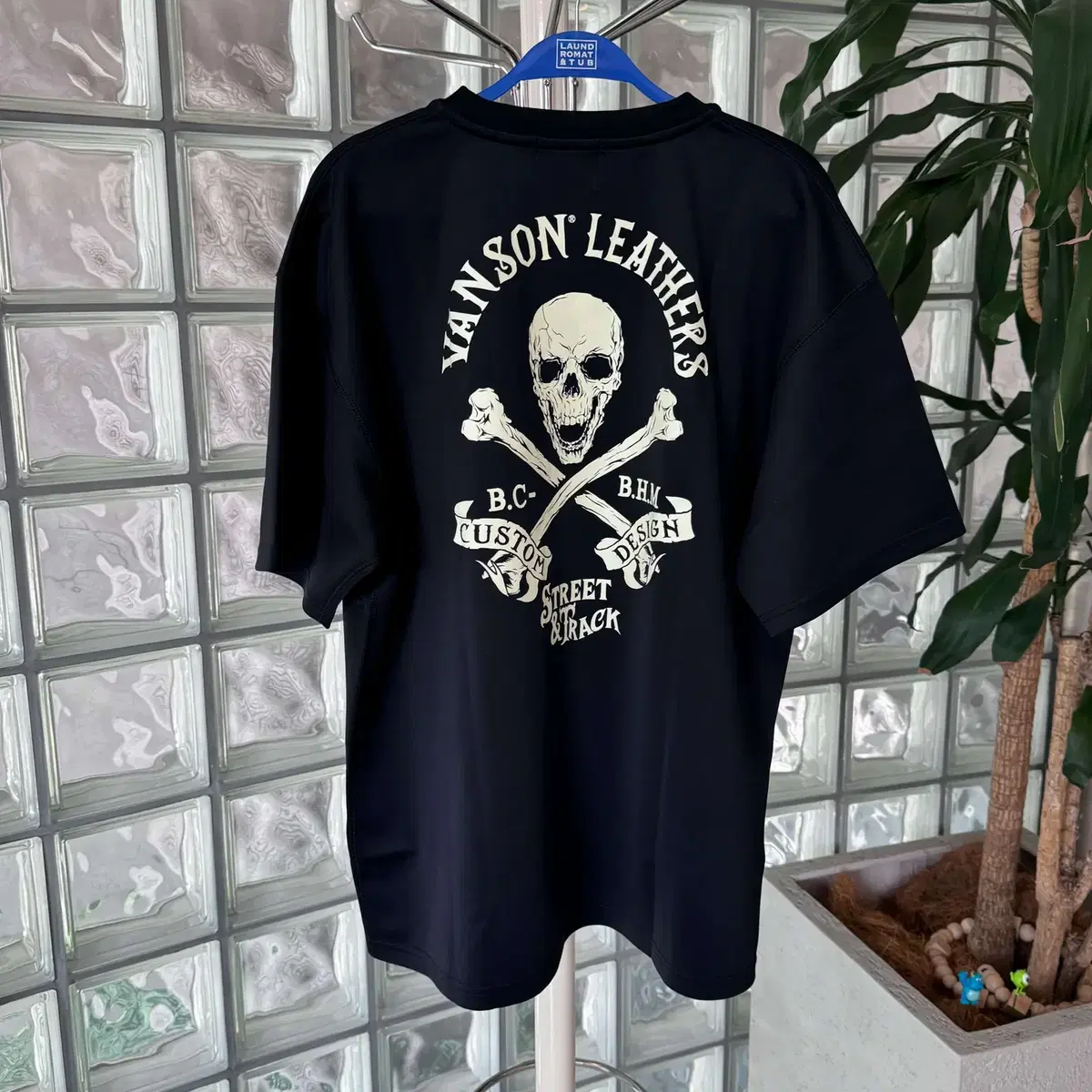 vanson cross bone short tee