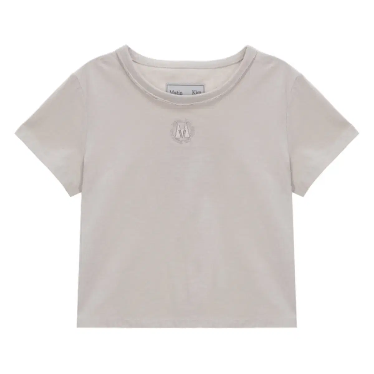 마뗑킴 MATIN SYMBOL CROP TOP IN BEIGE