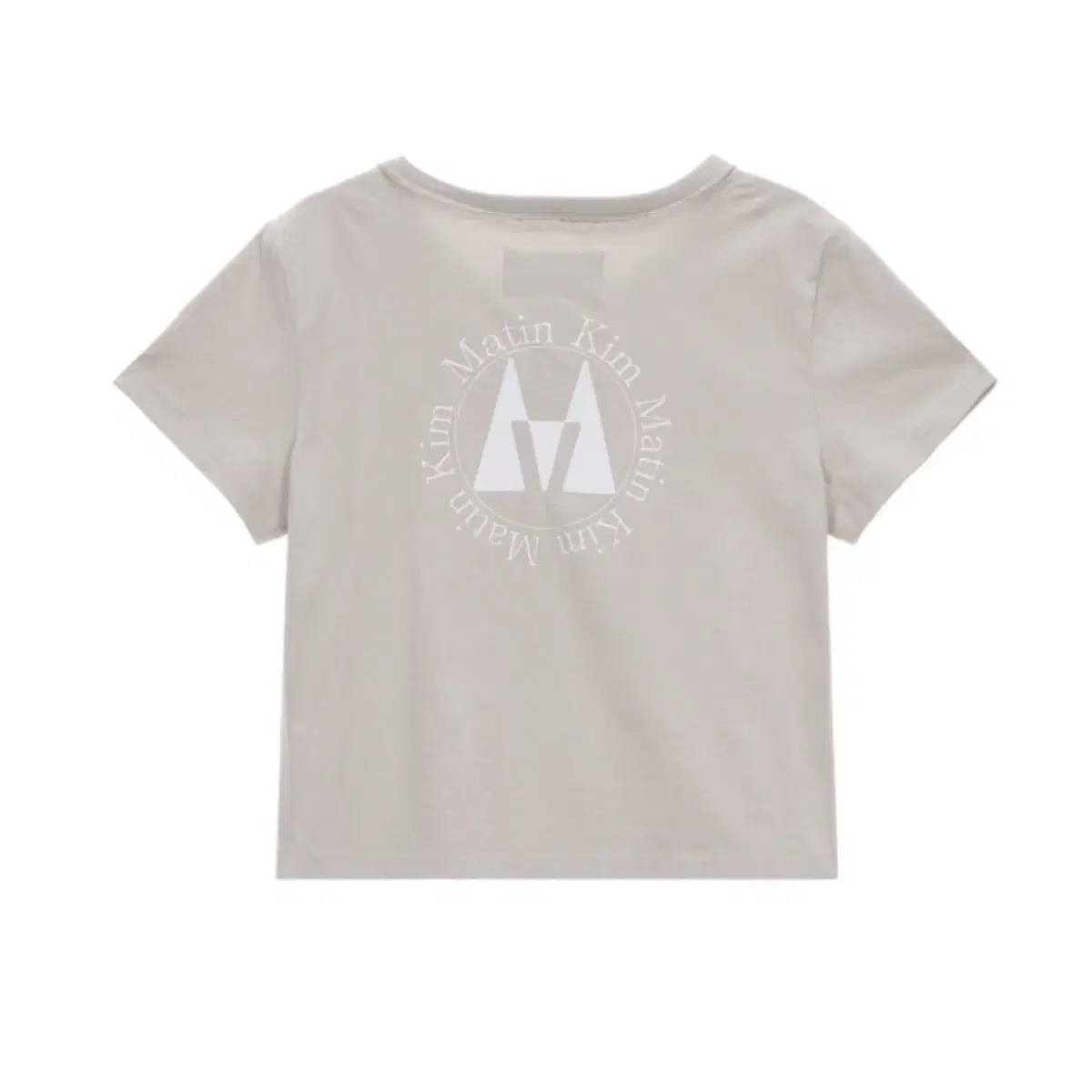 마뗑킴 MATIN SYMBOL CROP TOP IN BEIGE