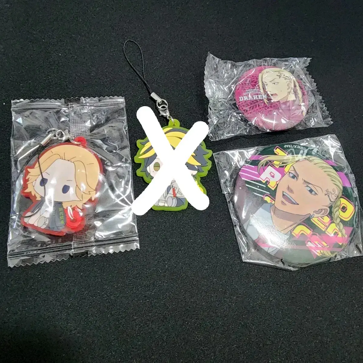 Tokyo Revengers Toriben Mikey Draken Kazutora Badge keyring Goods WTS