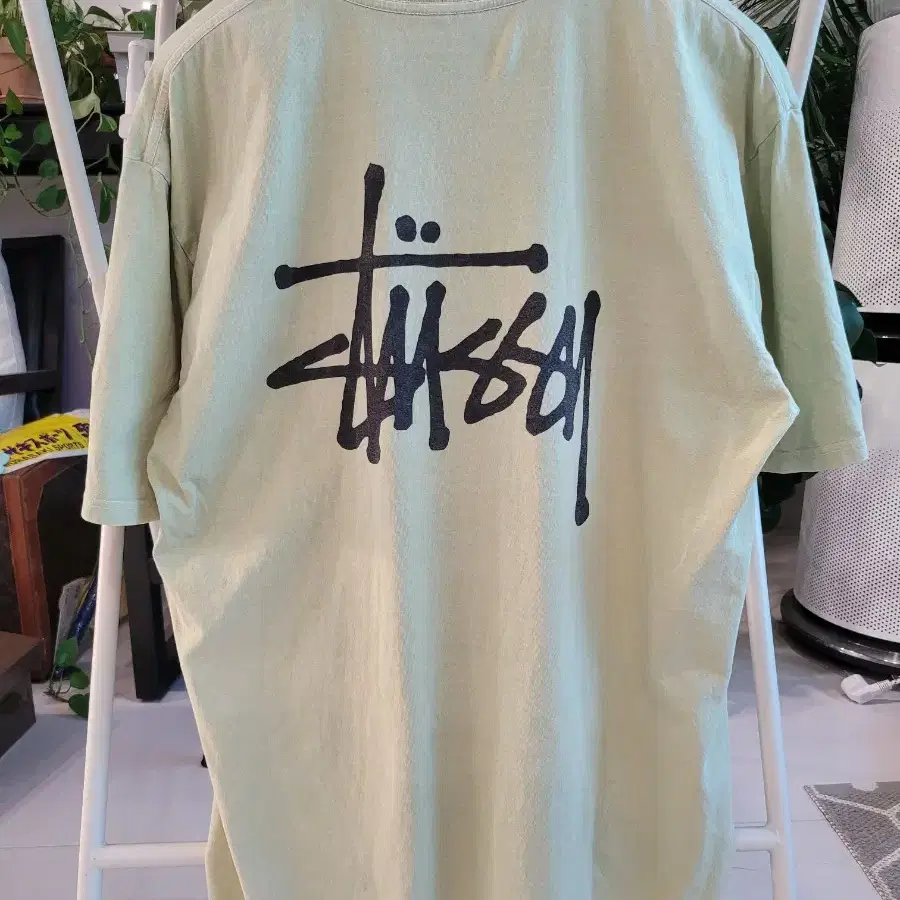 XL  스투시 포그그린  앞 뒤 하와이 빅로고 리미티드 STUSSY  반