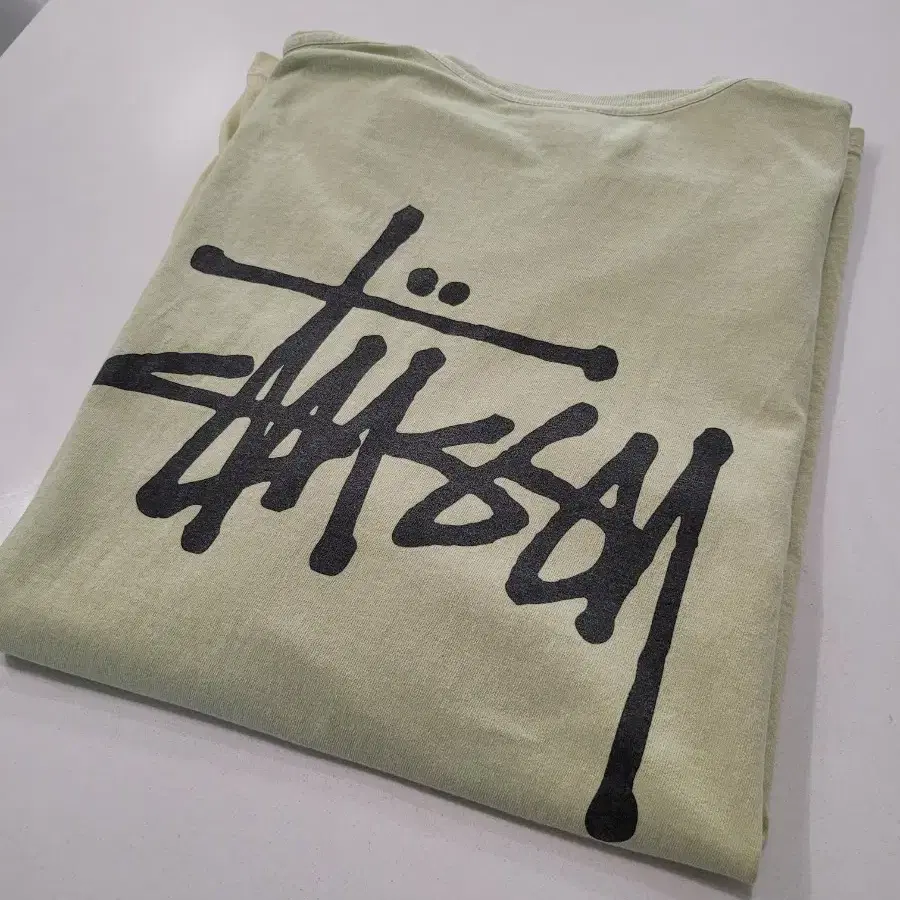 XL  스투시 포그그린  앞 뒤 하와이 빅로고 리미티드 STUSSY  반