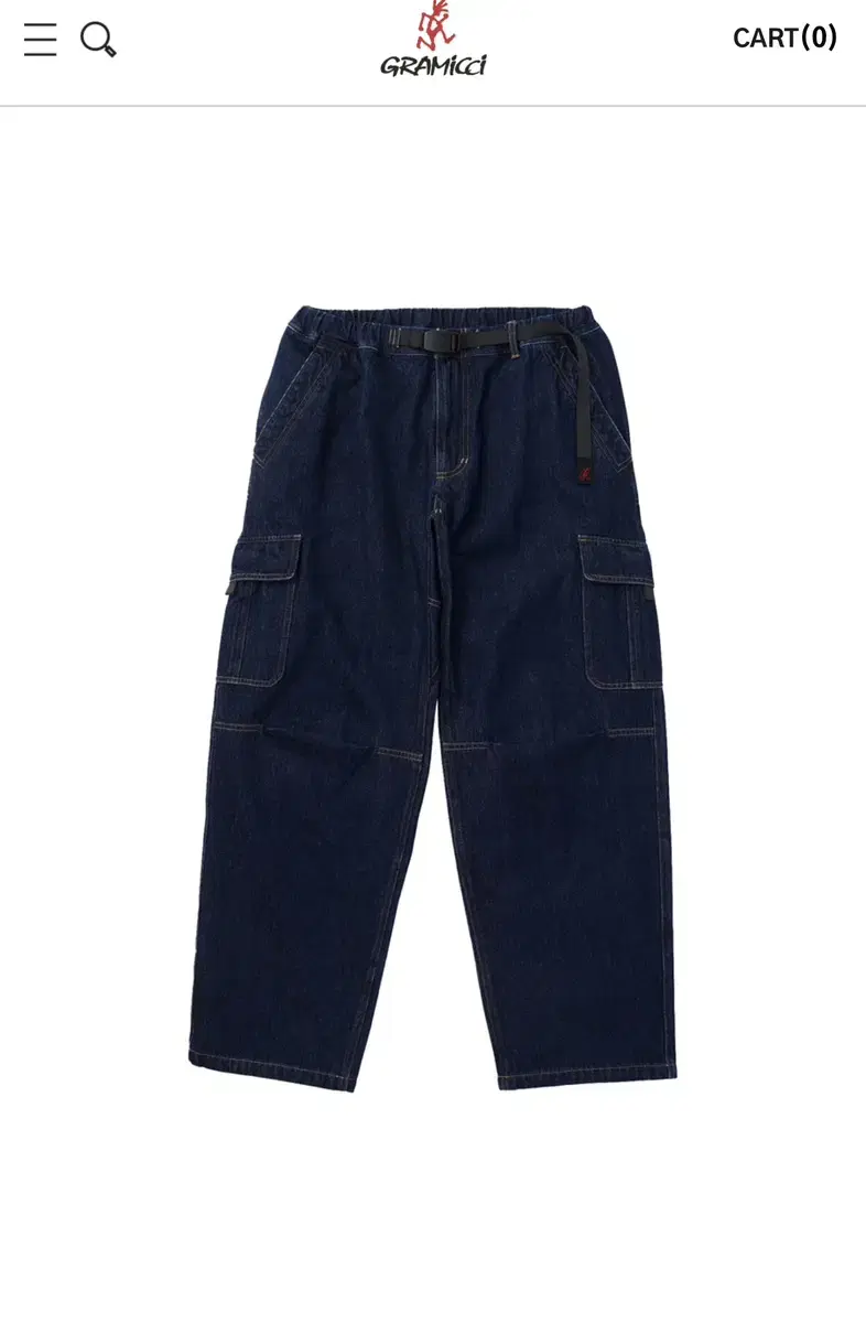 Loose Cargo Pants in Grammich DenimXL