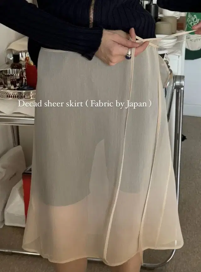 리본빛 시어 스커트 Ribbonbit Decad Sheer Skirt