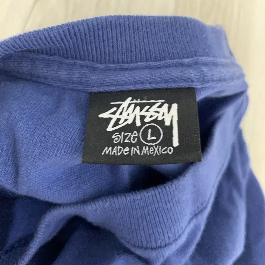 (L) 스투시 반팔 Stussy Flames Tee Midnight