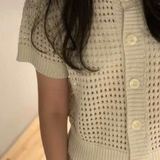 모한 니트가디건,MOHAN TWR NETTING KNIT CARDIGAN