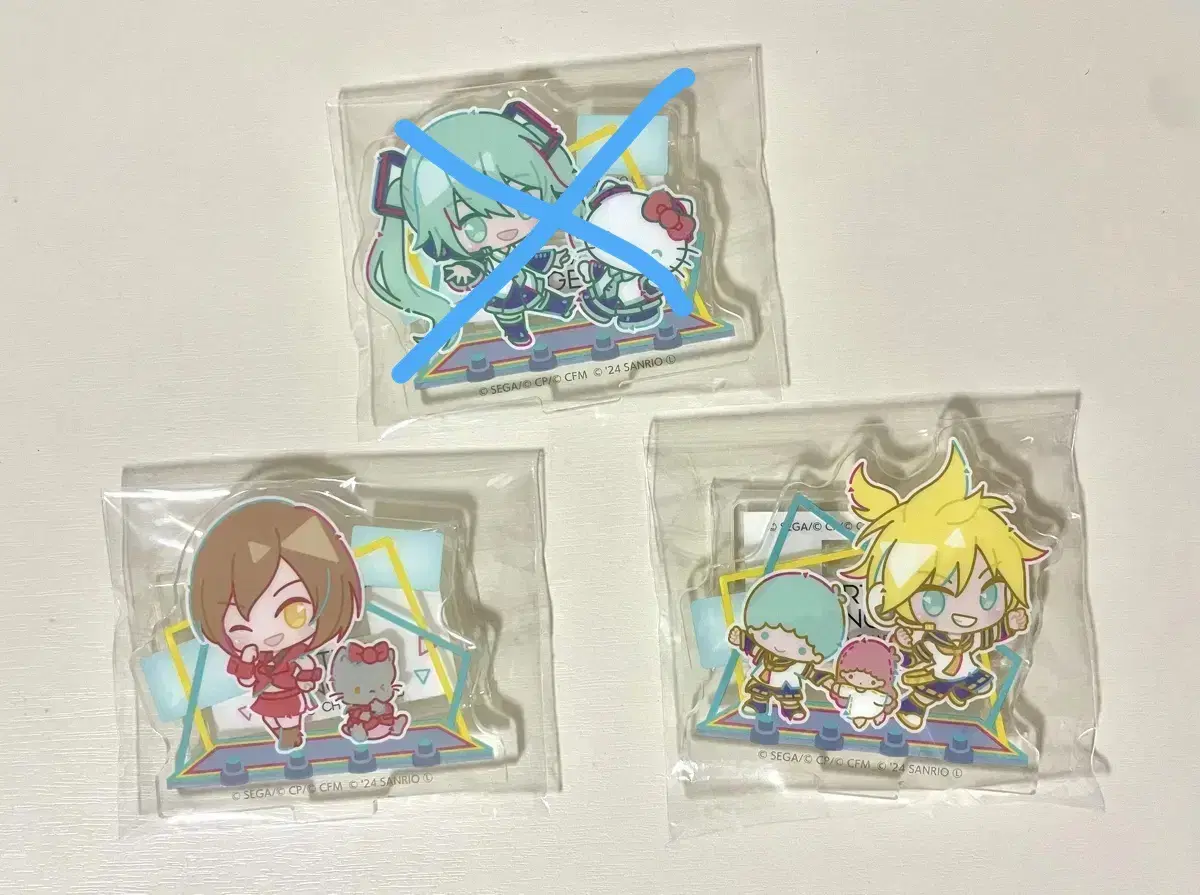 Psycheka Sanrio Collab acrylic stand Miku,Meiko,Ren