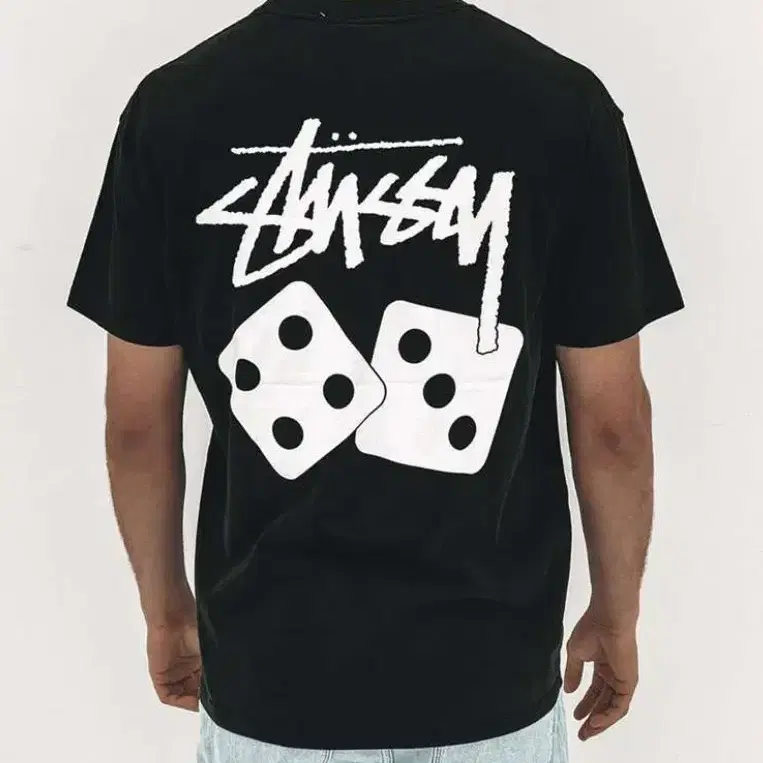 STUSSY 스투시다이스(주사위) 피그먼트 다이티셔츠 반팔티 전싸이즈