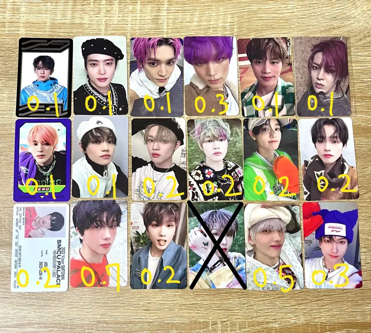 nct photocard 급처 jeno haechan jaemin chaemin chunrage jisung jaehyun shotaro riize nct