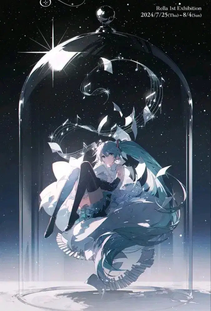 Solo exhibition by Bocaro Vocaloid Miku Lukarella acrylic stand