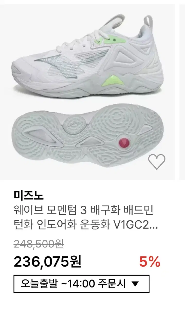 미즈노 모멘텀3  235