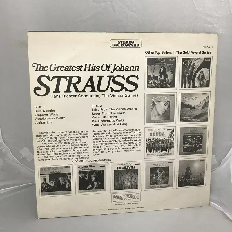 JOHANN STRAUSS  LP / AA2319