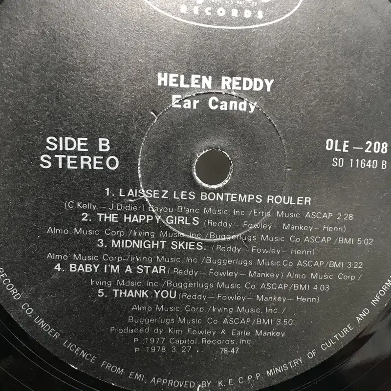 HELEN REDDY  LP / AA2331