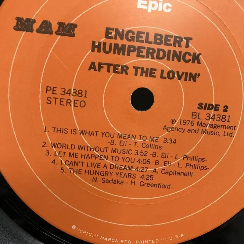 ENGELBERT HUMPERDINCK  LP / AA2368