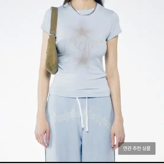 스컬프터 티셔츠 크롭티 Anew Archive Tee Ice Gray