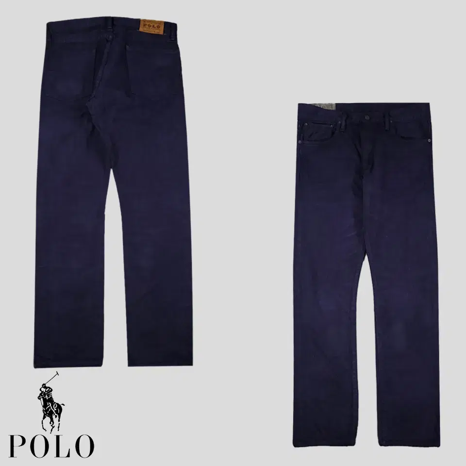 Polo Ralph Lauren Denim Pigmented Navy Button-Fly Cotton100 Straight-Fit Cotton Bar