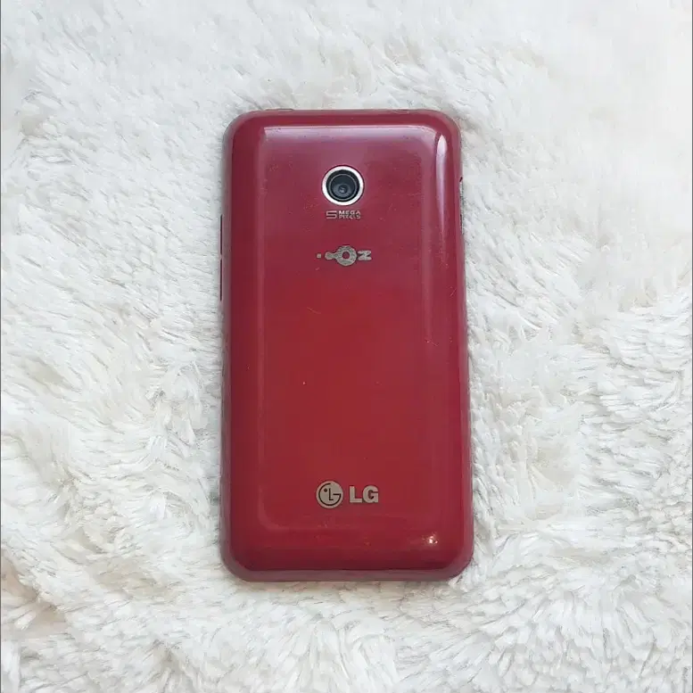 LG-LU3100 옵티머스 시크 레드 색상_초기 스마트폰(옛날폰)