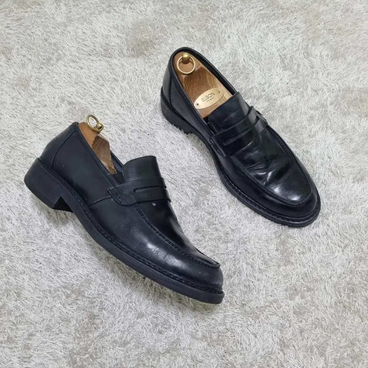 42/実측270-275 Di Matteo Italian Loafers Shoes