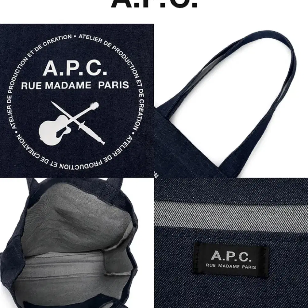 Apc 로르 데님 토트백 에코백