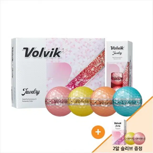 Volvik Jewelry Golf Ball 3-Piece Color Ball Go Vahn