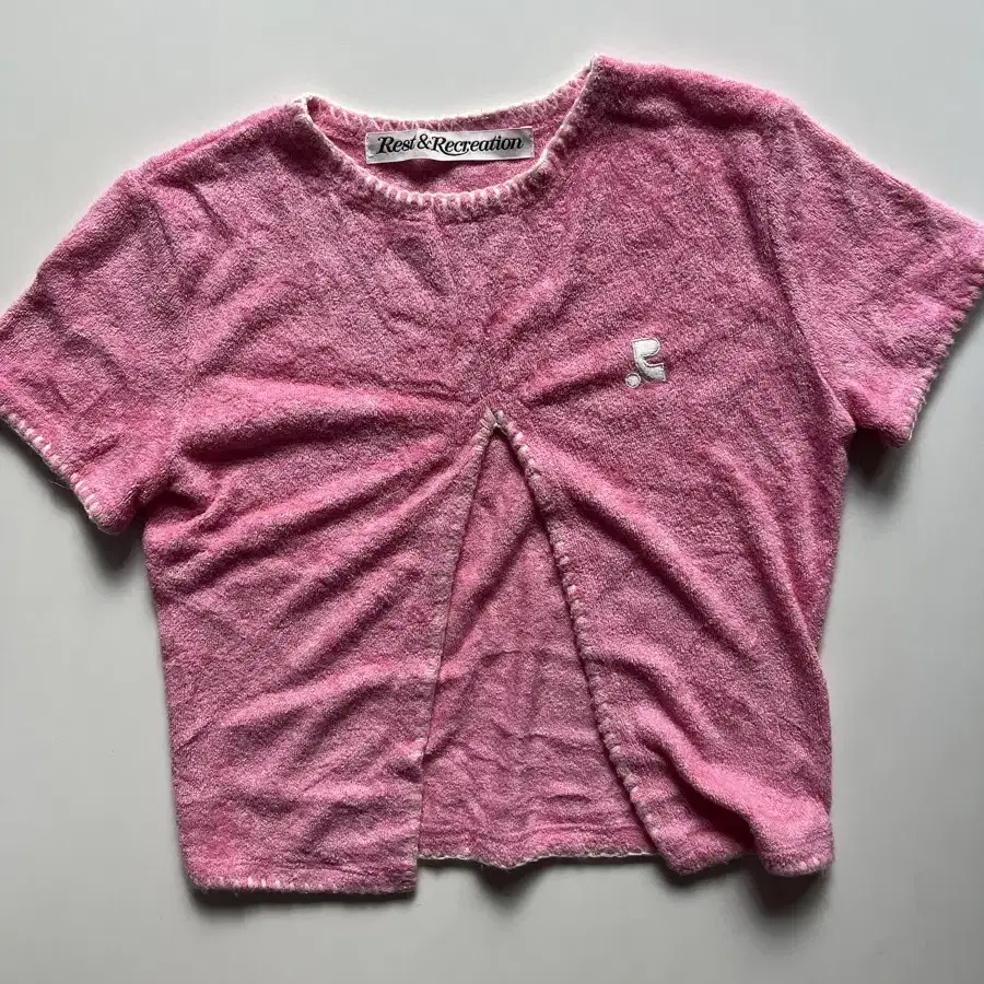 RR CUT OUT TERRY TOP PINK