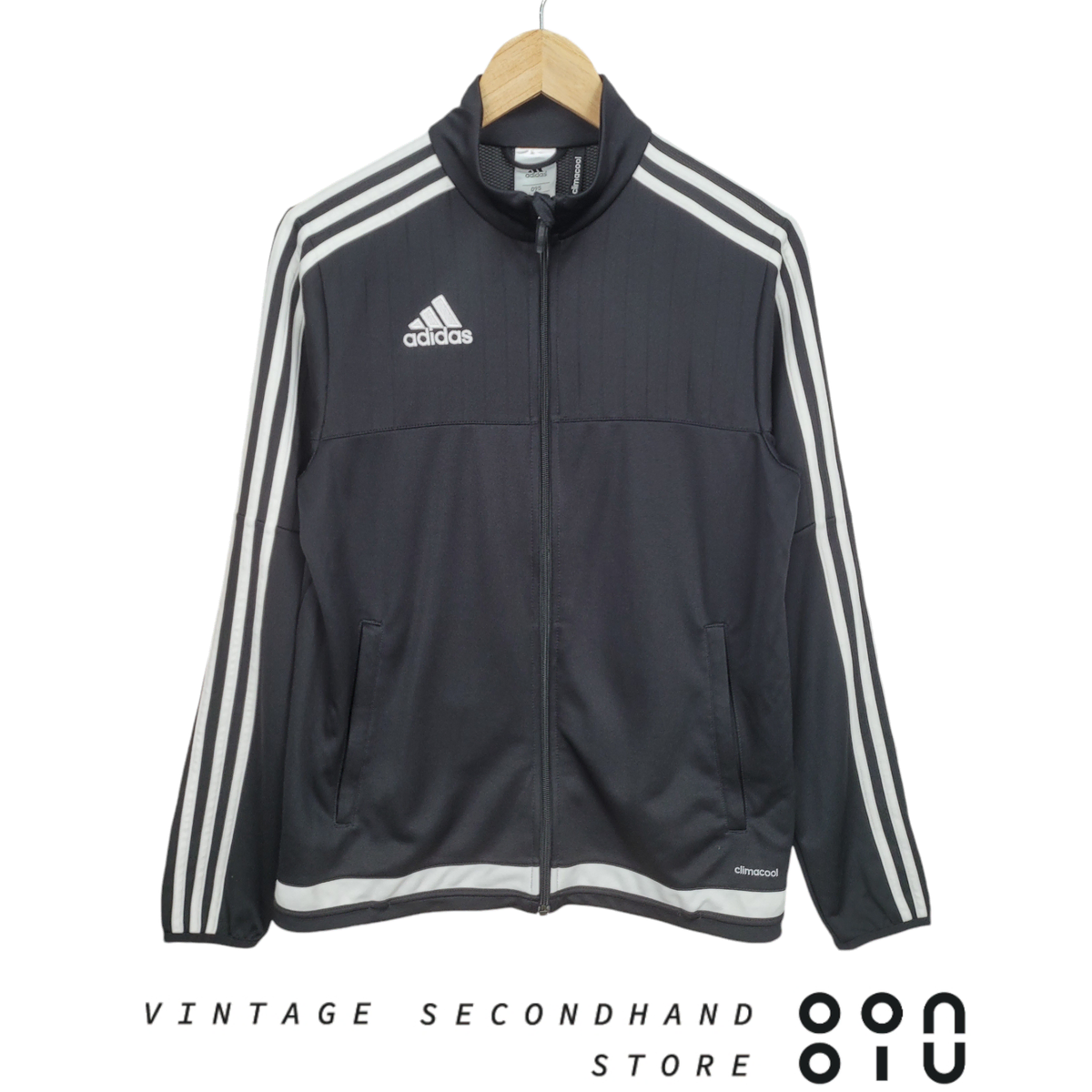 [95] adidas adidas TIRO15 Zip-Up Jersey Black