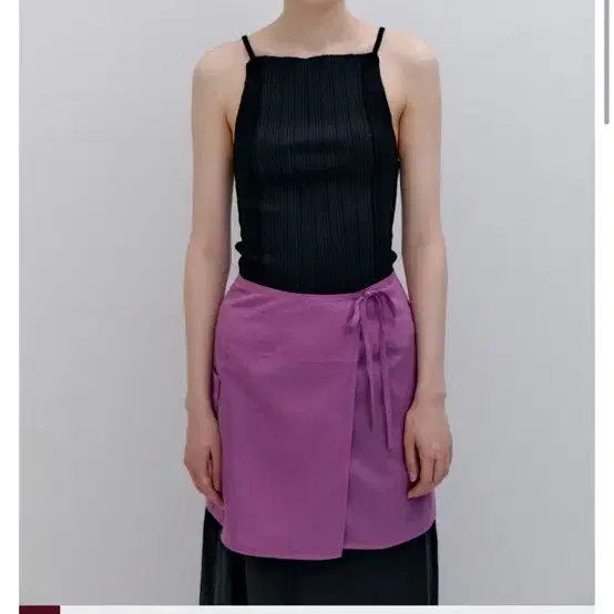 파르벵 SIDE POCKET WRAP SKIRT_PURPLE