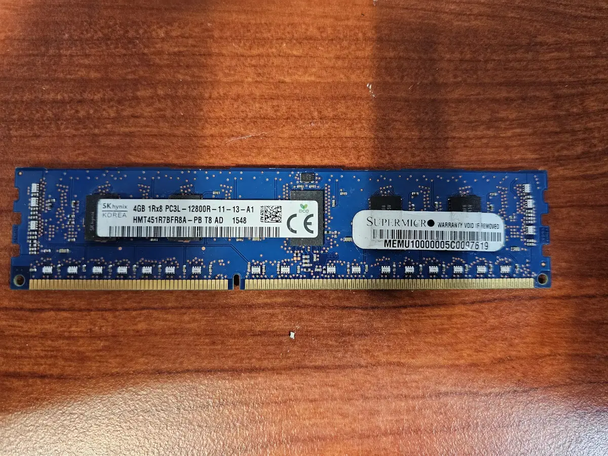 DDR3L 12800R 4G 서버용 메모리 판매합니다