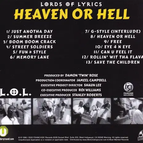 L.O.L - Heaven or Hell - 미국반 미개봉 CD