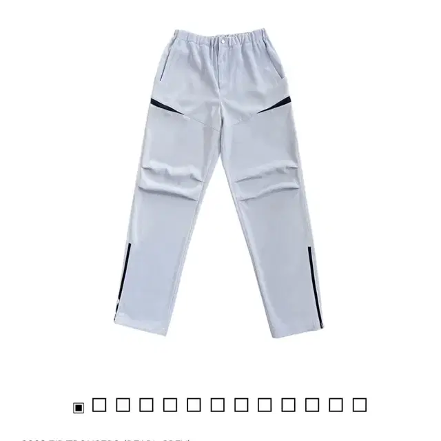 지초이 jichoi SS23 ZIP TROUSERS (PEARL GREY