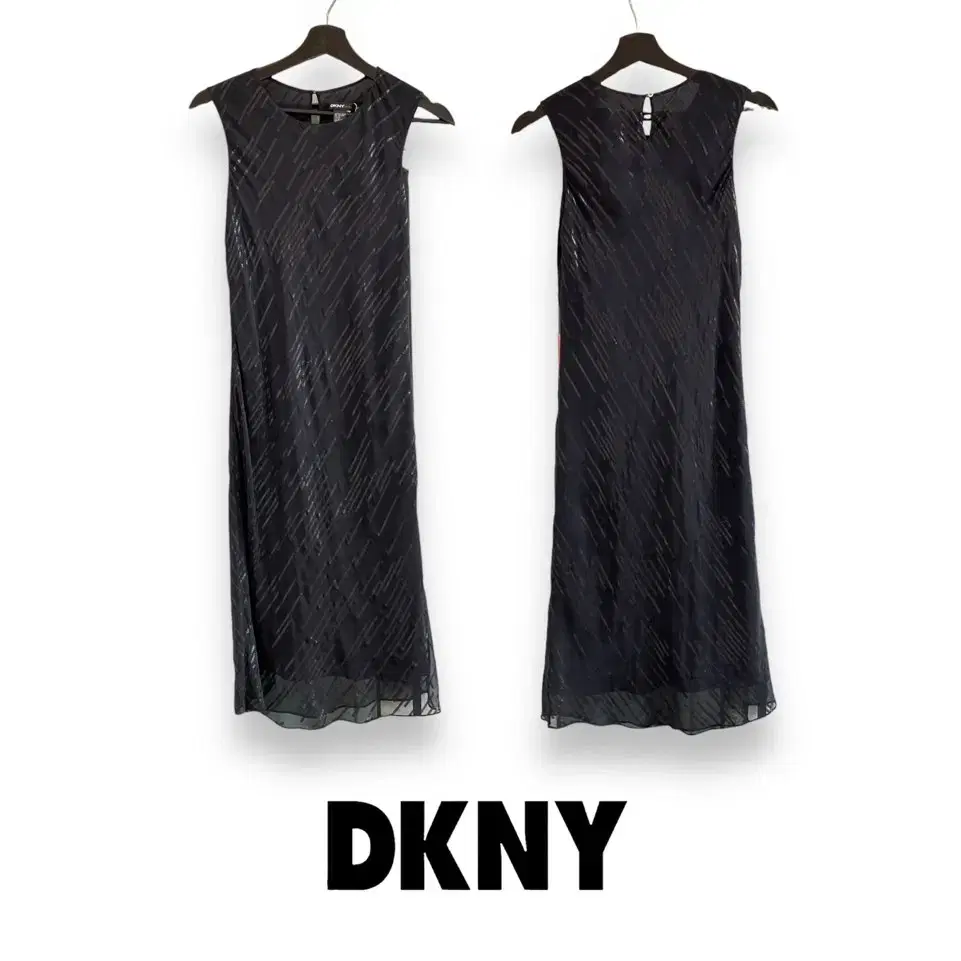 Dkny 플레어 시스루 원피스