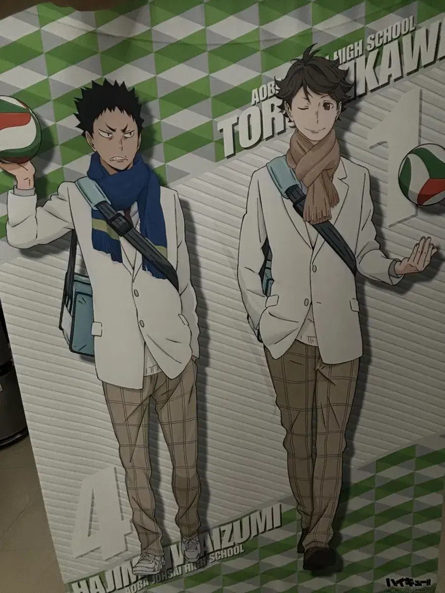 Haikyuu Oikawa Toru + Iwaizumi Hajime full body tapestry for sale!