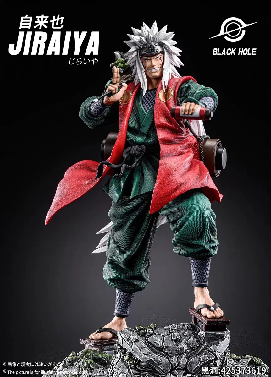 (In-Kind)BlackHole Jiraiya Resin Naruto Resin Naruto Figure