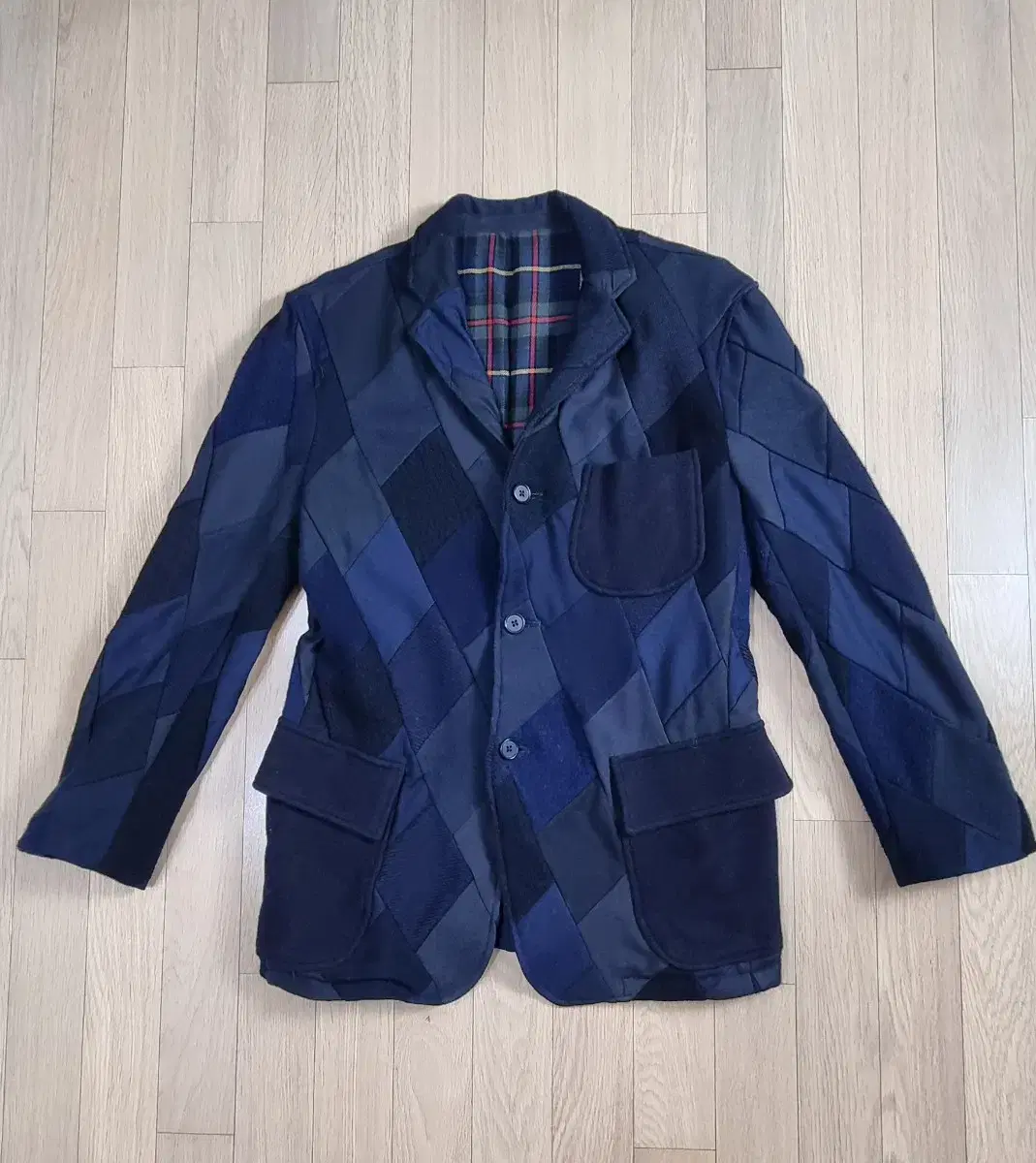 Beams Plus Tube Patchwork Blazer M