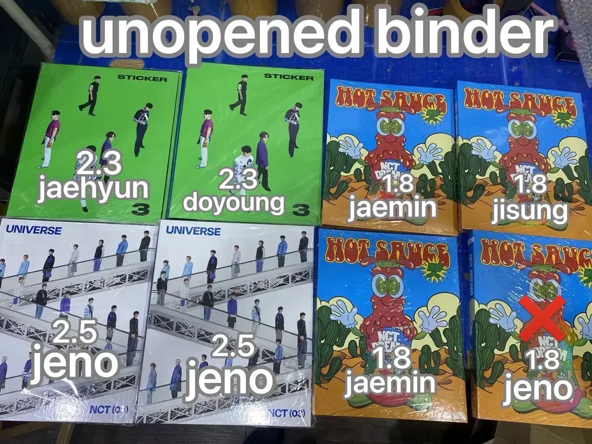 엔시티127 엔시티드림 포카책 binder 바인더 양도