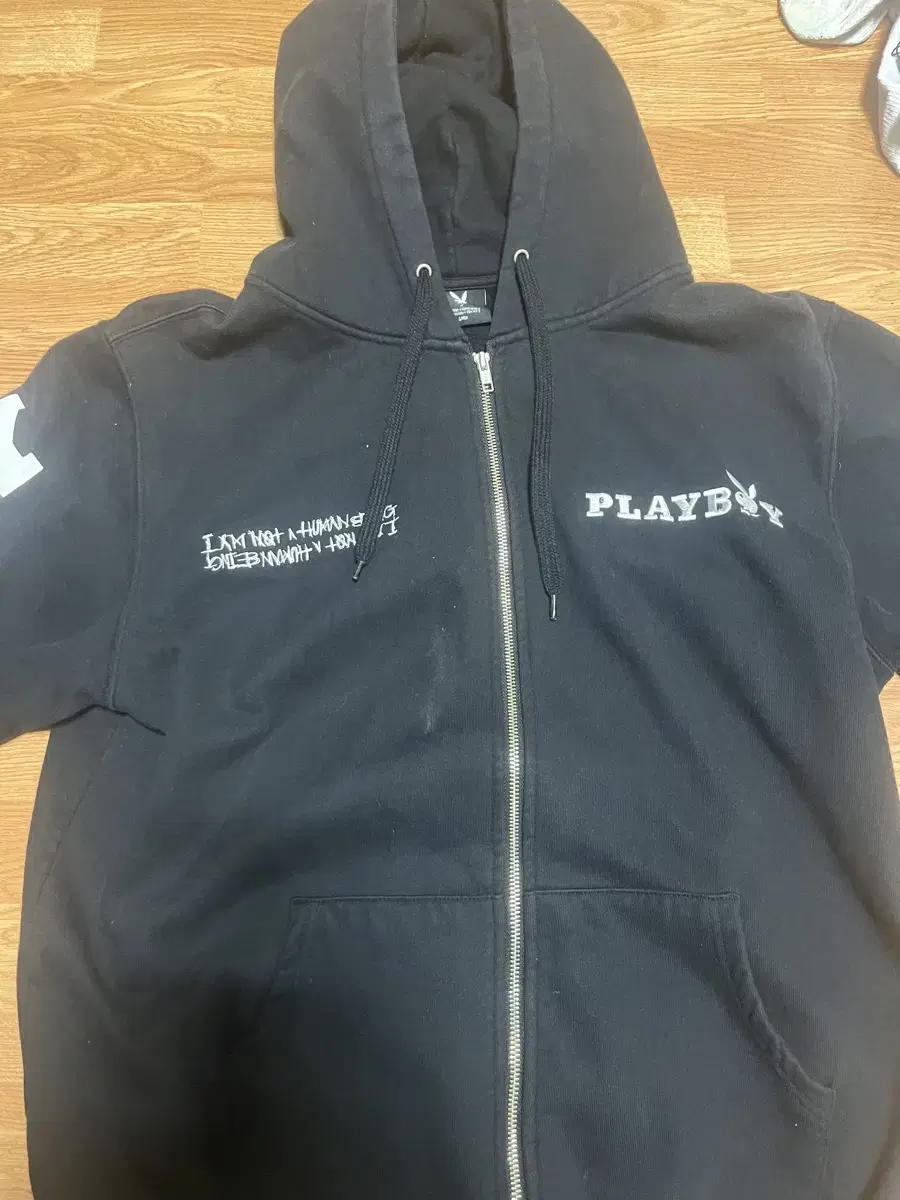 I'm Not A Human BeingX Playboy Collaboration Hoodie Zip Up