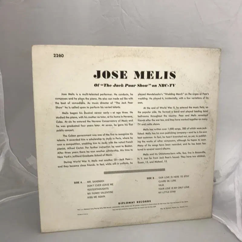 JOSE MELIS  LP / AA2390