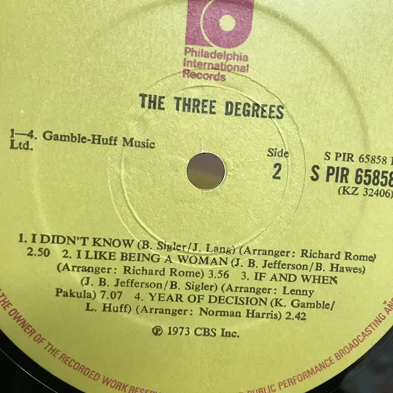 THE THREE DEGRESS  LP / AA2399