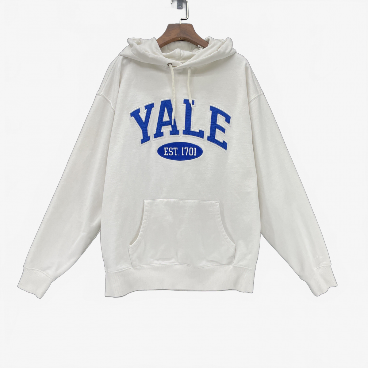 (L) Yale Men's Lettering Mantle White